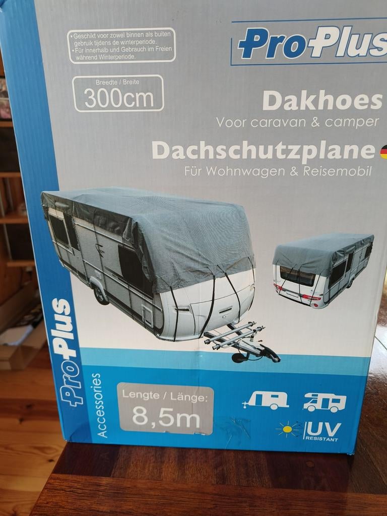Dakhoes voor caravan en camper 8,5m x 300cm, Ophalen of Verzenden, Zo goed als nieuw