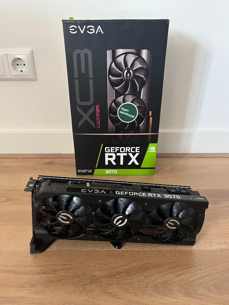 Garantie! ~ EVGA GeForce RTX 3070 8GB XC3 Ultra Gaming, Computers en Software, Videokaarten, GDDR6, PCI-Express 4, Nieuw, Ophalen of Verzenden