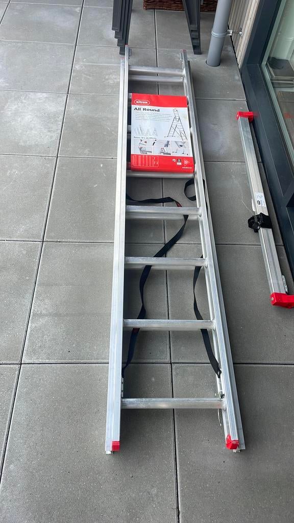 Altrex ladder, Doe-het-zelf en Verbouw, Ladders en Trappen, Ophalen of Verzenden, Zo goed als nieuw, 4 meter of meer