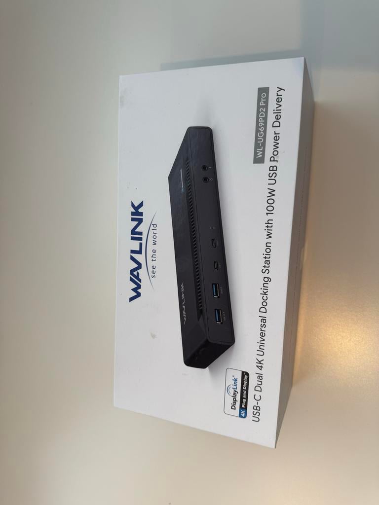 WAVLINK WL-UG69PD2 Pro USB-C Dual 4K Docking Station, Computers en Software, Dockingstations, Ophalen of Verzenden, Zo goed als nieuw