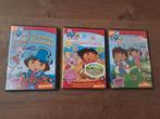 3 Dora the Explorer DVD's - Avontuur en Educatie, Avontuur, Alle leeftijden, Ophalen of Verzenden, Zo goed als nieuw