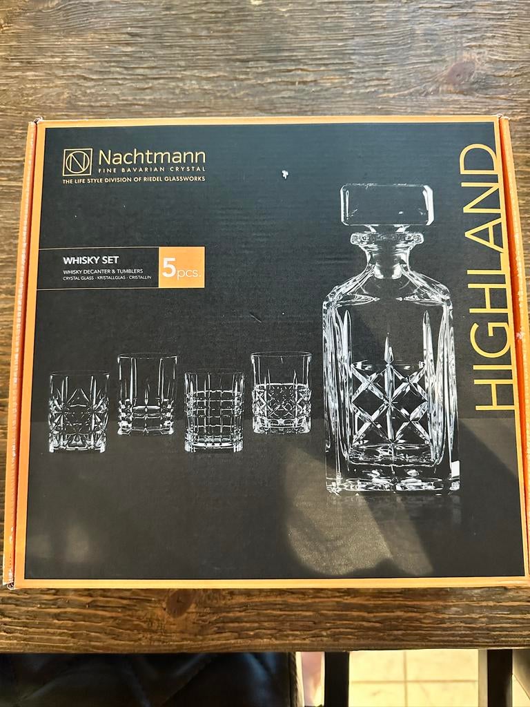 Nachtmann whisky set, Huis en Inrichting, Keuken | Servies, Ophalen, Glas of Glazen, Nieuw, Glas