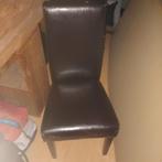 Mooie stoel, gratis af te halen, Huis en Inrichting, Stoelen, Ophalen, Gebruikt, Bruin, Leer
