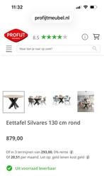 Ronde eetkamertafel, Ophalen, Zo goed als nieuw, Rond, 100 tot 150 cm