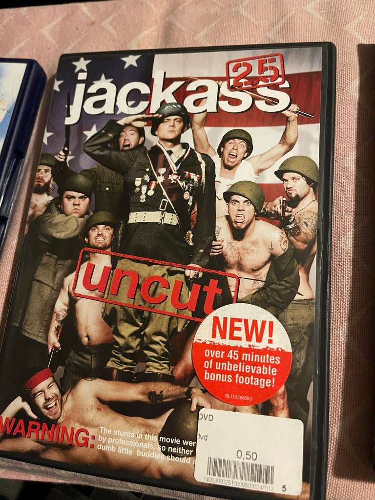 Jackass Uncut DVD, Vanaf 16 jaar, Ophalen of Verzenden, Gebruikt