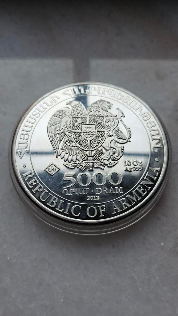 10 ounce ark noah 2012, Postzegels en Munten, Edelmetalen en Baren, Ophalen of Verzenden, Zilver