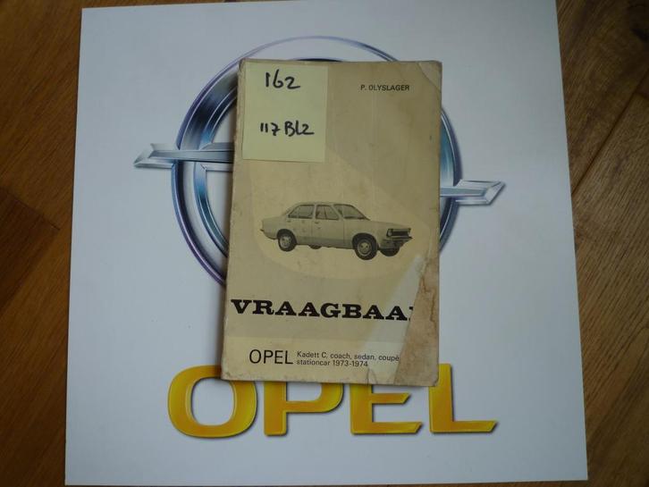 Opel Kadett-C vraagbaak nr 162, Auto diversen, Handleidingen en Instructieboekjes, Ophalen of Verzenden