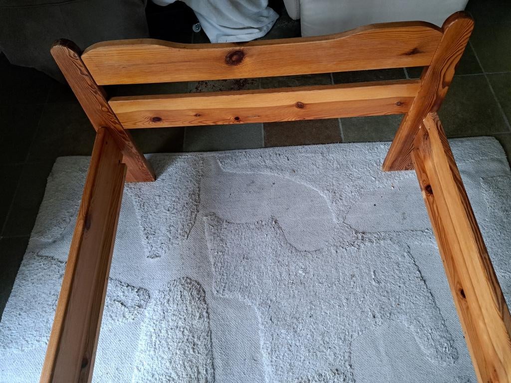 IKEA Grenen Eenpersoonsbed 90x200cm - Licht & Demontabel, Ophalen, Gebruikt, 90 cm, Eenpersoons