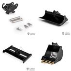 Aanbouwstukken voor de Komatsu PC30 Lesu RC 1/14, Ophalen of Verzenden, Nieuw, Schaal 1:14, Onderdeel