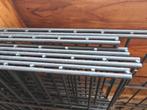 Dubbelstaafmat hekwerk 100 cm hoog, diverse lengtes met kolo, Tuin en Terras, Tuinhekken en Hekwerk, Ophalen, Gebruikt, IJzer