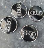 Audi Naafdoppen Velgdoppen Wielnaafdoppen 60mm Zwart/Chroom, Ophalen of Verzenden, Nieuw