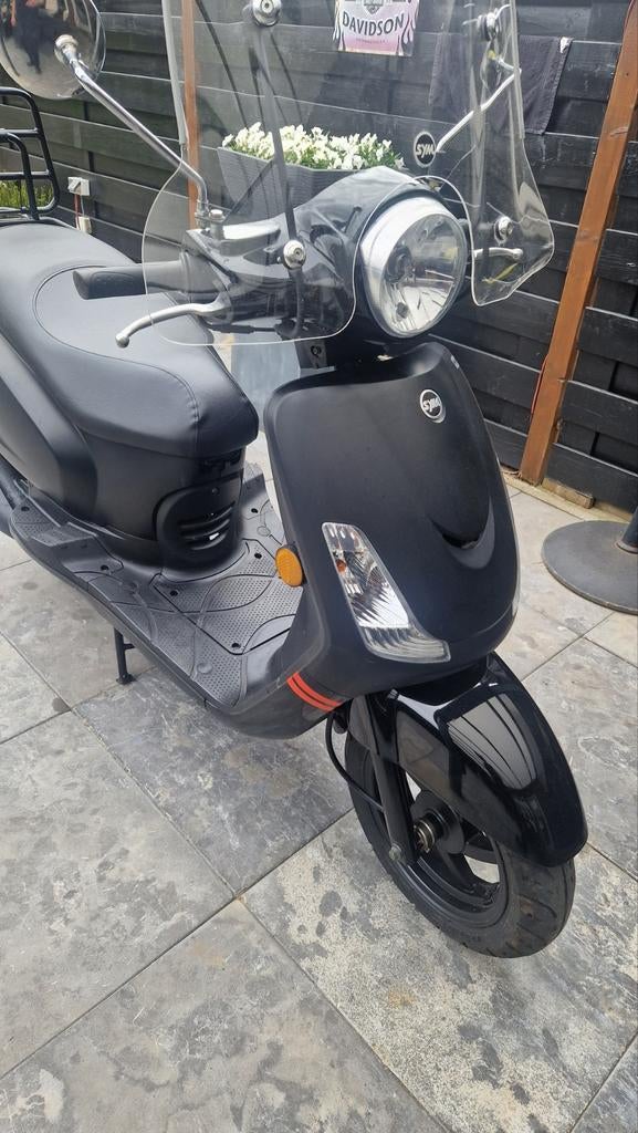 SYM FIDDLE SNOR SCOOTER BJ 2019, Fietsen en Brommers, Scooters | SYM, Ophalen, Gebruikt, Maximaal 45 km/u, Benzine