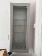 Hangende Glaskast grijs, Huis en Inrichting, Kasten | Vitrinekasten, Ophalen, Minder dan 50 cm, 100 tot 150 cm, Zo goed als nieuw