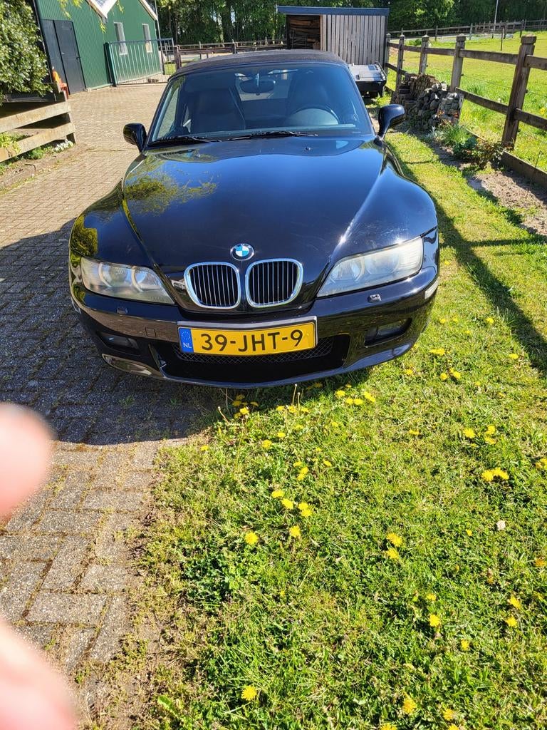 Bmw z3 roadster 6-cilinder, Auto's, BMW, Cabriolet, Zwart, Leder, Elektrische stoelverstelling