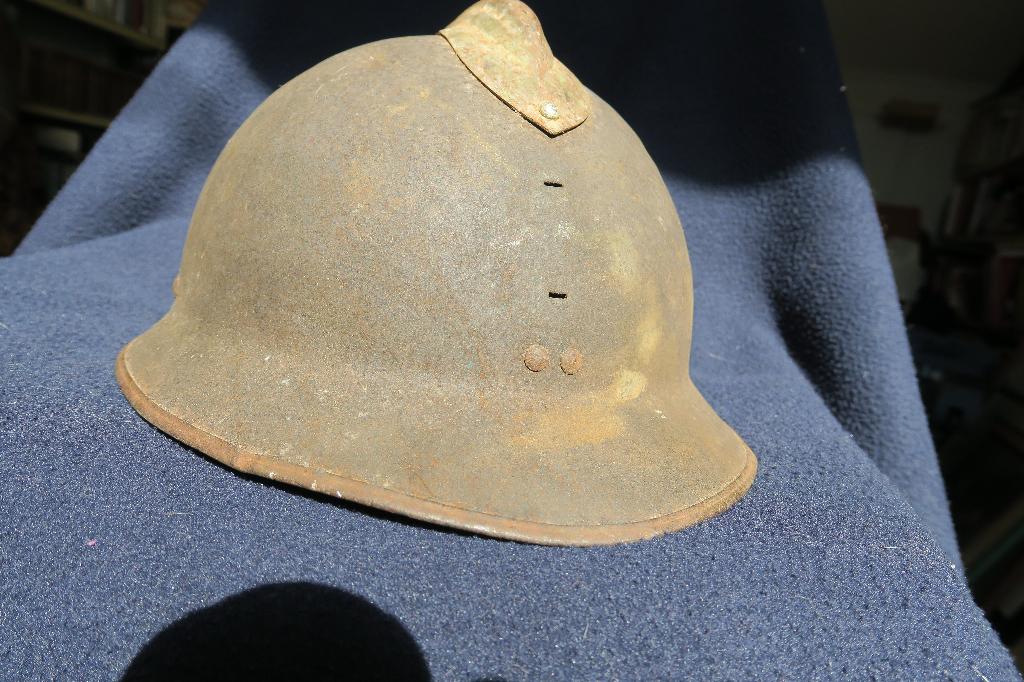oude Franse helm EERSTE WERELDOORLOG, Verzamelen, Militaria | Algemeen, Verzenden, Landmacht, Overige gebieden, Helm of Baret
