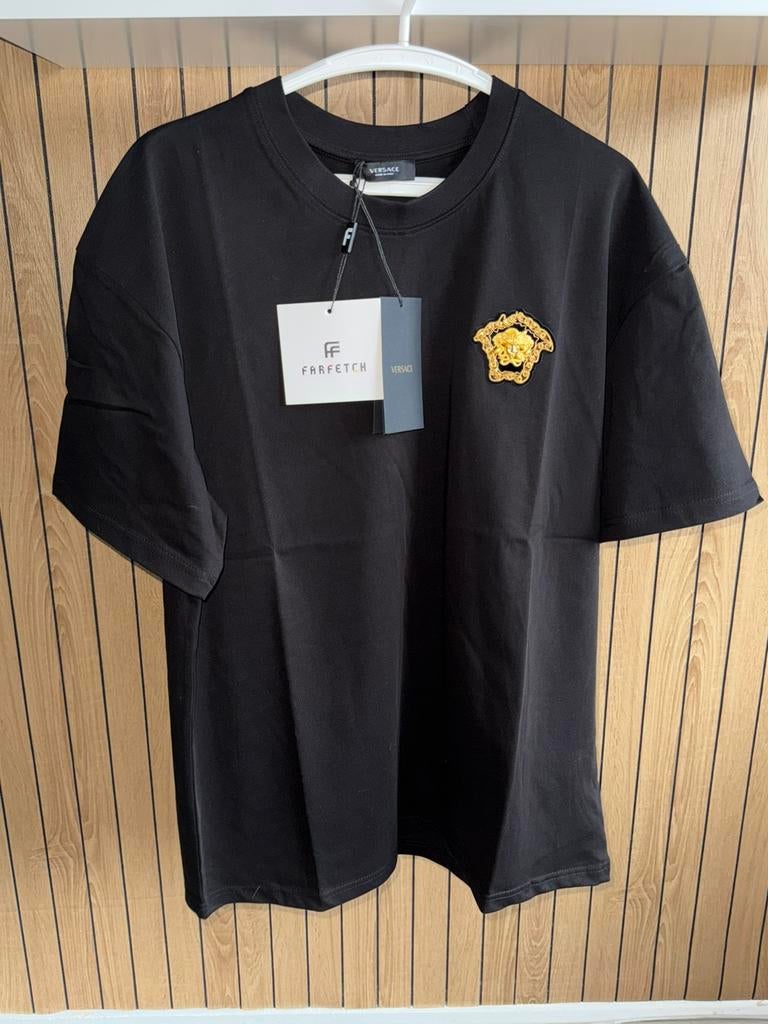 Versace shirt alle maten, Kleding | Heren, T-shirts, Ophalen of Verzenden, Zo goed als nieuw, Overige maten, Zwart