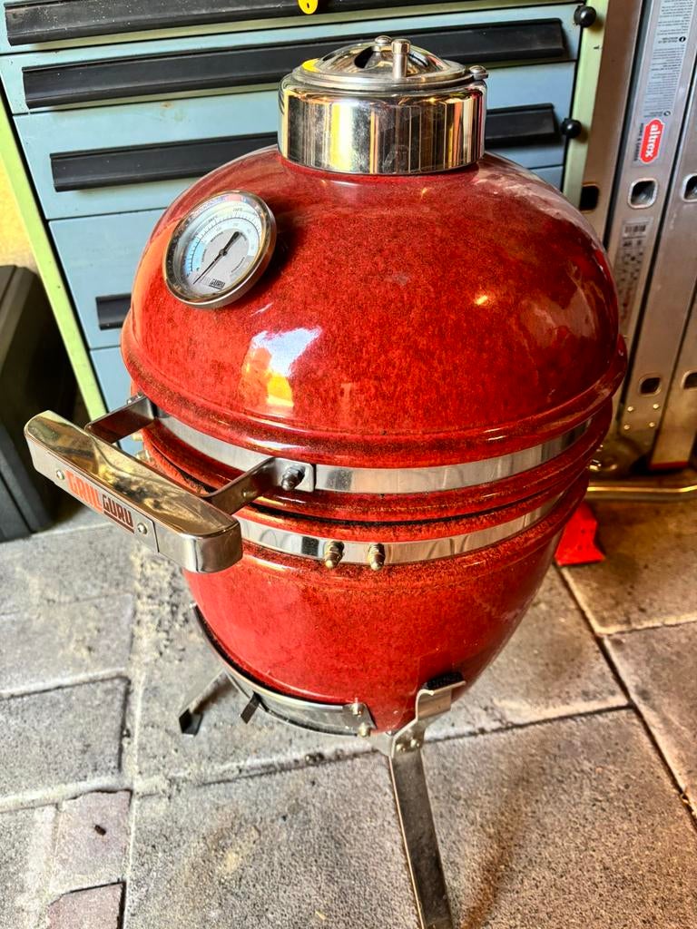 GrillGuru Elite junior rood, Verzenden, Zo goed als nieuw