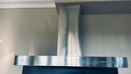 RVS afzuigkap 90x50 pelgrim met ledverlichting, Ophalen, Zo goed als nieuw, 200 tot 400 m³ per uur, Wandschouwkap