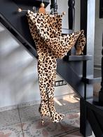 Hoge laarzen met luipaardprint, Kleding | Dames, Schoenen, Ophalen of Verzenden, Zo goed als nieuw, Bruin, Hoge laarzen