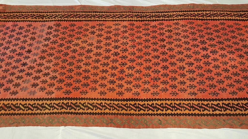 Perzisch tapijt Senneh kelim 280x140/kleed/wandkleed/Oosters, 100 tot 150 cm, Www.simatapijten.nl, 200 cm of meer, Ophalen of Verzenden