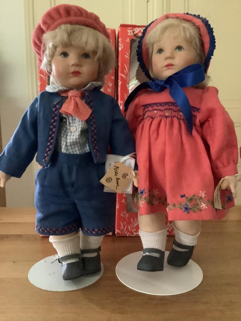 Kathe Kruse Rolf en Erika, 35 cm. Speciale uitgave., Ophalen of Verzenden, Zo goed als nieuw