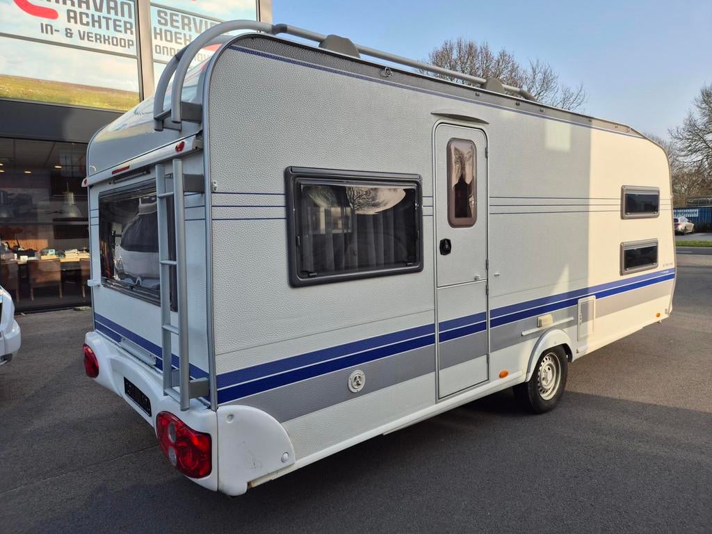 HOBBY 540 TK-ULA Stapelbed met kinderkamer, Airco+DWT luifel, Caravans en Kamperen, Caravans, Overige typen, Rondzit, Hobby, Hobby