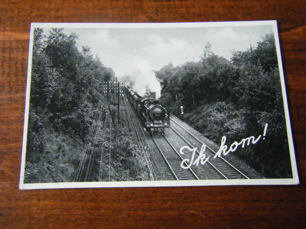 V37 - NS - Stoomlocomotief - Spoorlijn - 1932 - Mooi/Oud, Verzamelen, Ansichtkaarten | Nederland, Ophalen of Verzenden, 1920 tot 1940