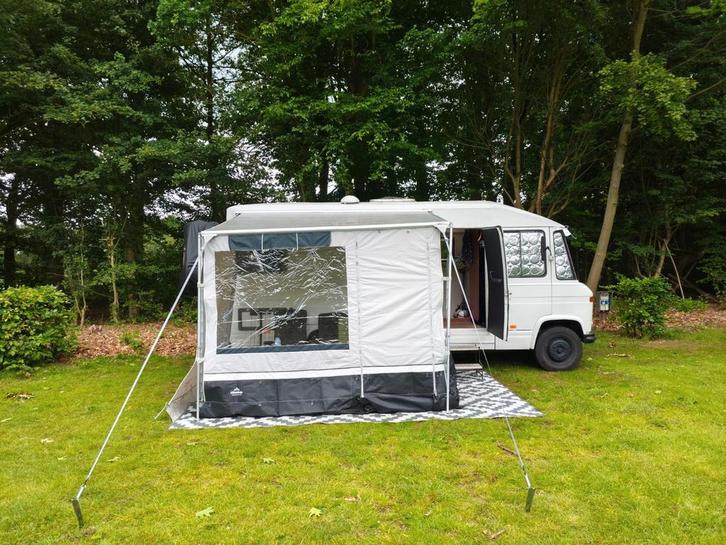 Mercedes-Benz 406D Oldtimer Camperbus - 1971, Caravans en Kamperen, Campers, Particulier, tot en met 4, Buscamper of Camperbus