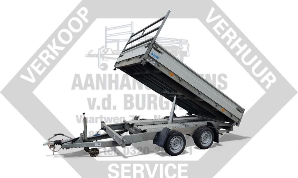 Hapert Kipper (driezijdig)│ 305 x 180 (l x b) │ 2700 kg., Auto diversen, Aanhangers en Bagagewagens, Ophalen, Gebruikt