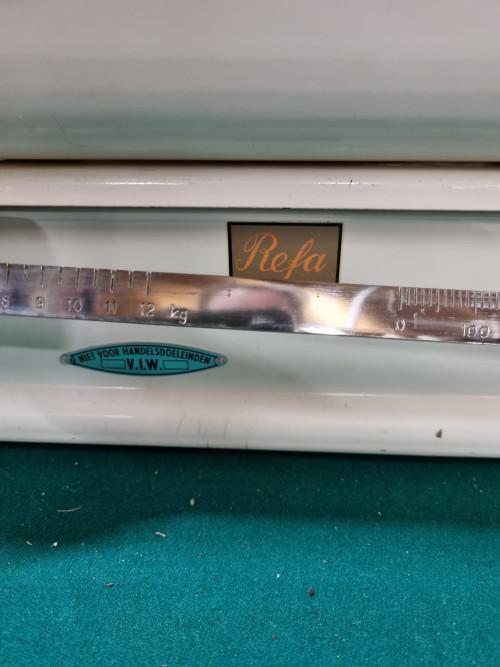 - babyweegschaal refa emaille, Ophalen of Verzenden