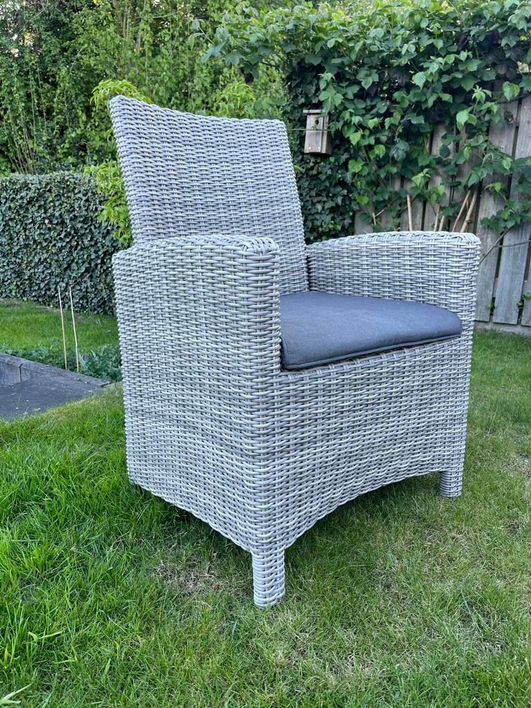 Comfortabele Wicker Tuinstoelen met Kussen, Tuin en Terras, Tuinstoelen, Gebruikt, Wicker, Ophalen of Verzenden