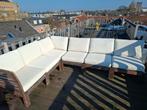 Houten IKEA loungeset/hoekbank met tafeltje, Tuin en Terras, Ophalen, Gebruikt, Hout