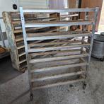 Stoere aluminium broodrekken, bakkerskarren, Ophalen