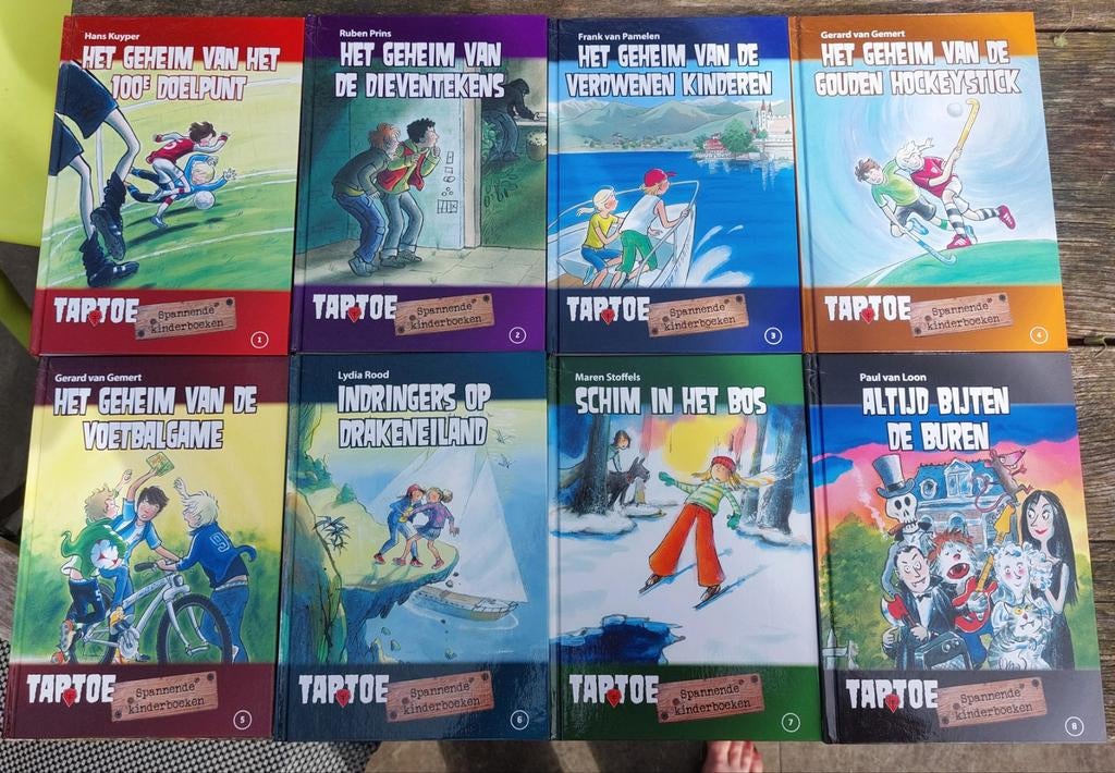 Taptoe kinderboekenreeks, 8 delen, Ophalen of Verzenden, Zo goed als nieuw, Diverse auteurs, Fictie