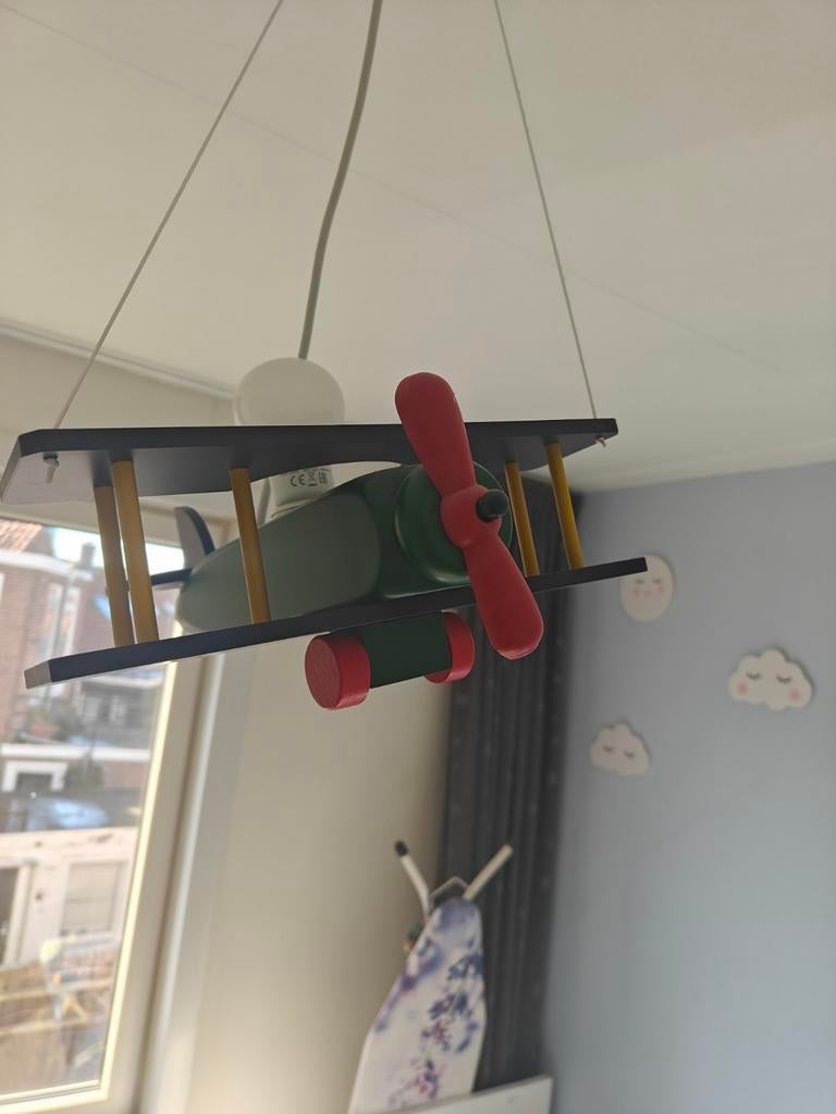 Vliegtuiglamp voor een kinderkamer, Ophalen of Verzenden, Zo goed als nieuw, Lamp