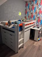 Half hoogslaper met kast en bureau, Ophalen, Gebruikt, Halfhoogslaper