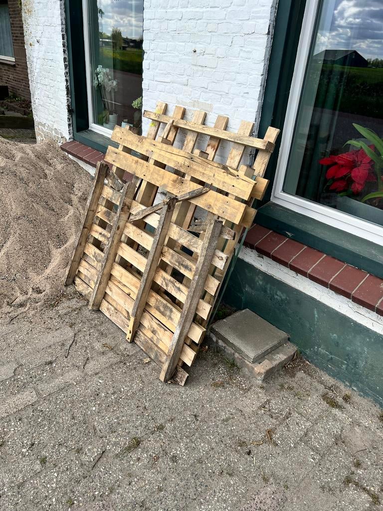 Gratis pallet hout voor de kachel, Minder dan 3 m³, Ophalen, Overige houtsoorten, Blokken