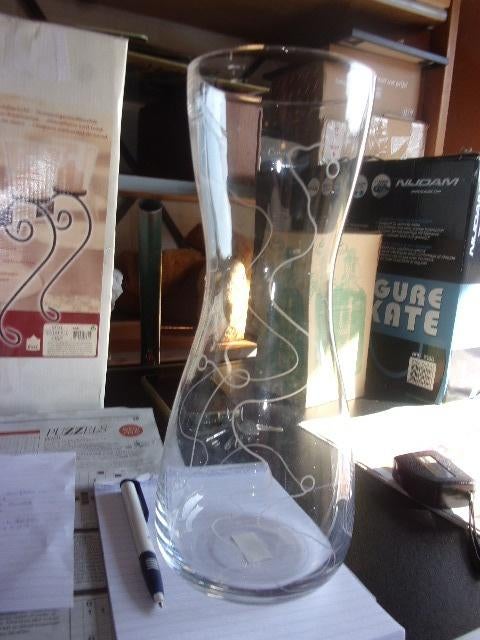 nieuwe vaas 1, Huis en Inrichting, Woonaccessoires | Vazen, Overige kleuren, Nieuw, Ophalen of Verzenden, Glas