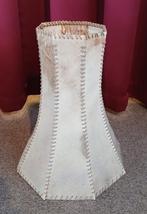 Vintage perkamenten lampenkap, 39x50 cm, Crème, Gebruikt, Rustiek, Handgemaakt, Bohemien, Ophalen of Verzenden