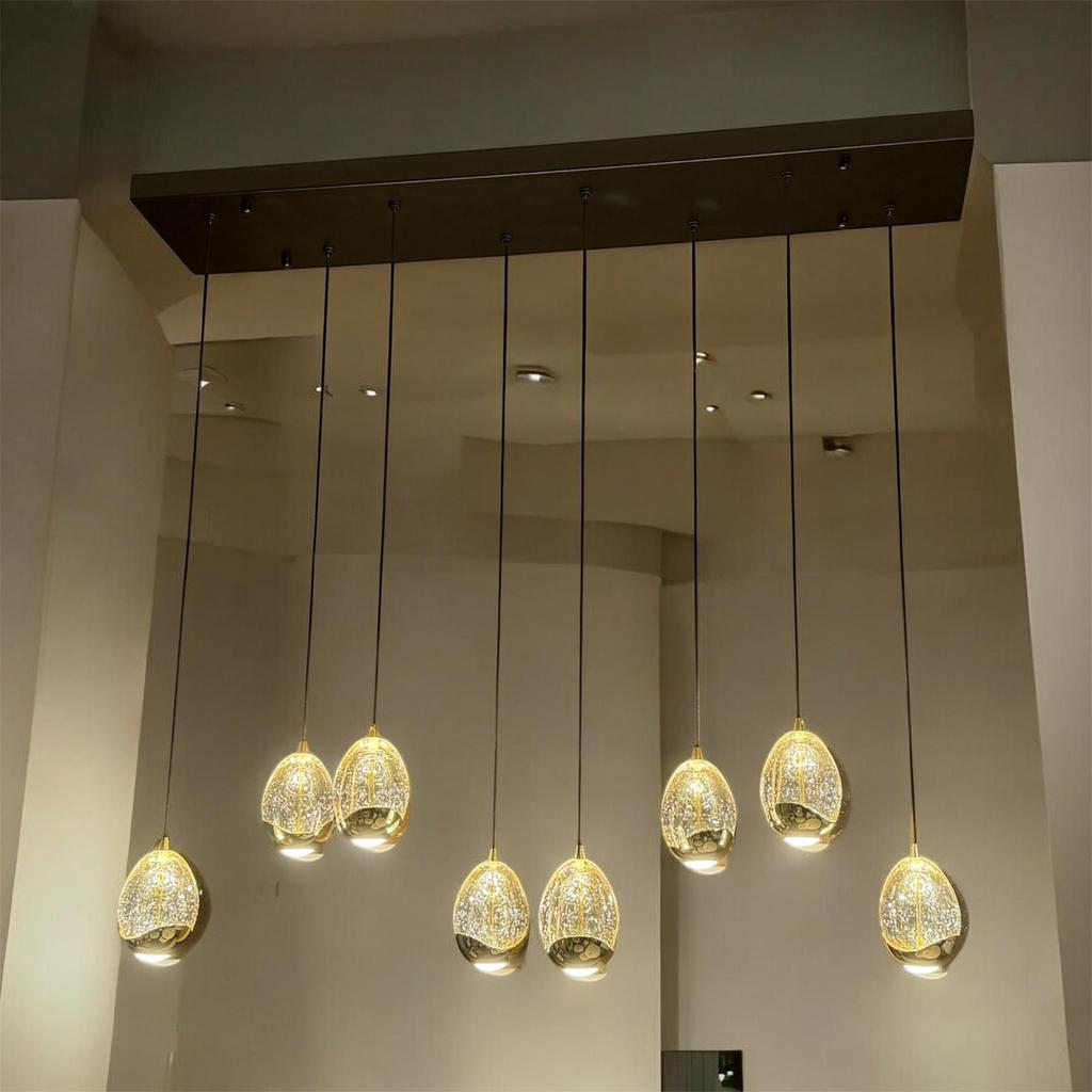 Golden egg hanglamp nu !!! 395€, Huis en Inrichting, Lampen | Hanglampen, Nieuw, Ophalen of Verzenden, Glas, 75 cm of meer