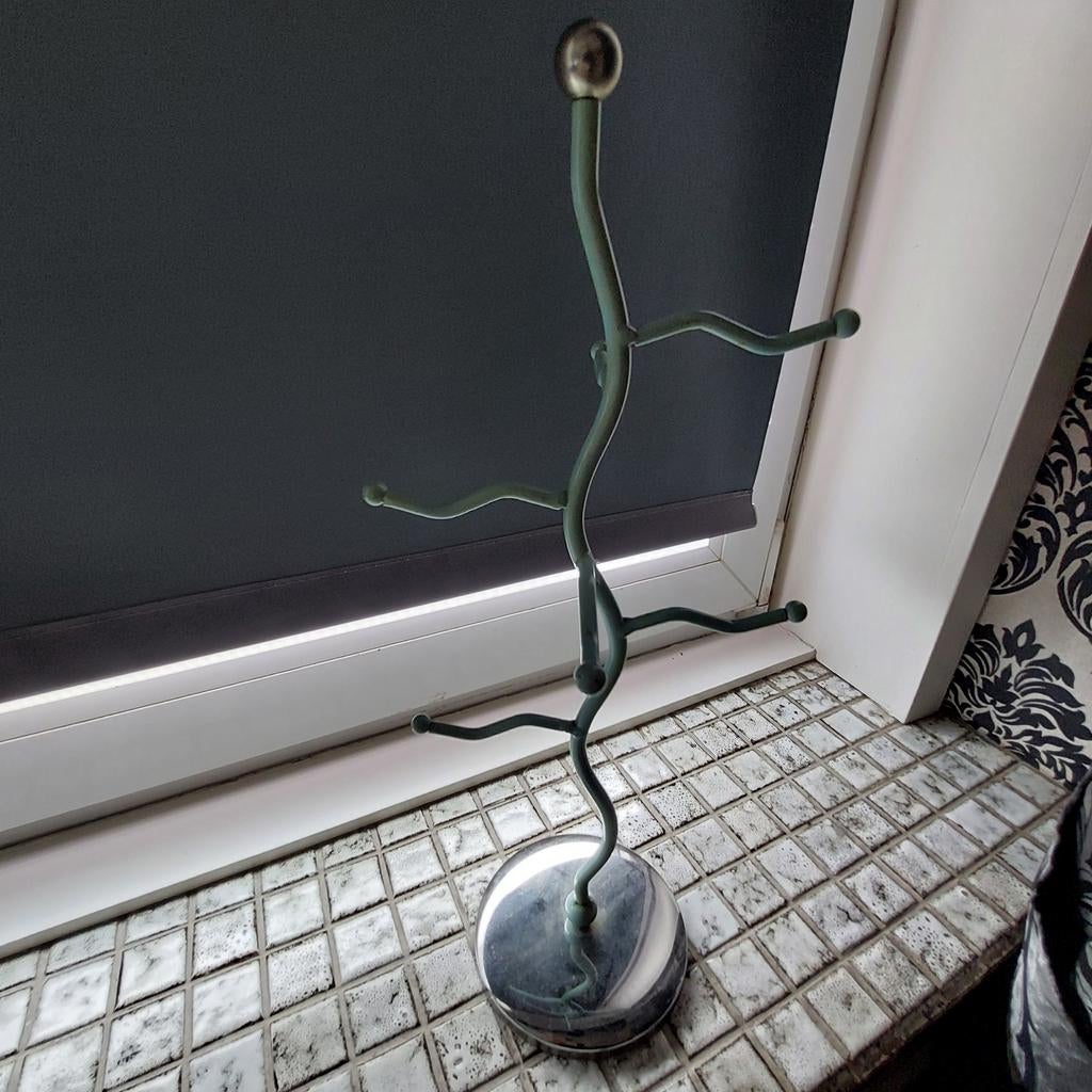 Sieradenrekje boomvormig - Groen met chromen voet, Sieraden, Tassen en Uiterlijk, Overige Accessoires, Ophalen of Verzenden, Gebruikt