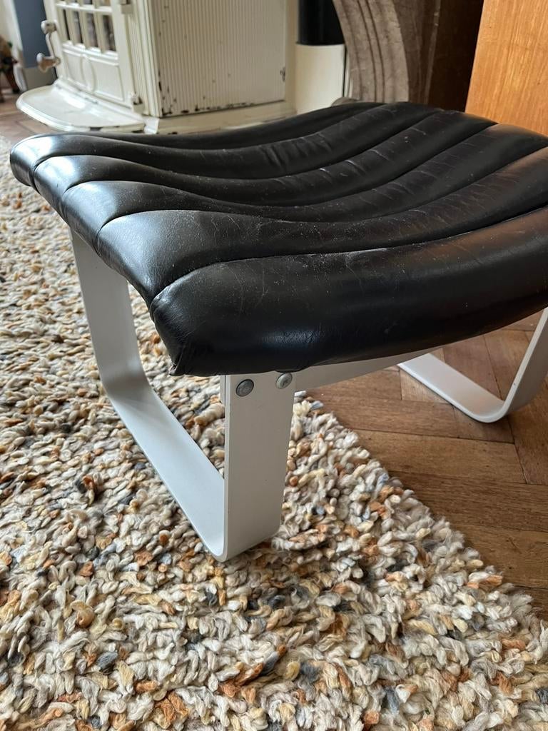 Asko pulkka vintage design ottoman, Ophalen, Zo goed als nieuw, Rechthoekig