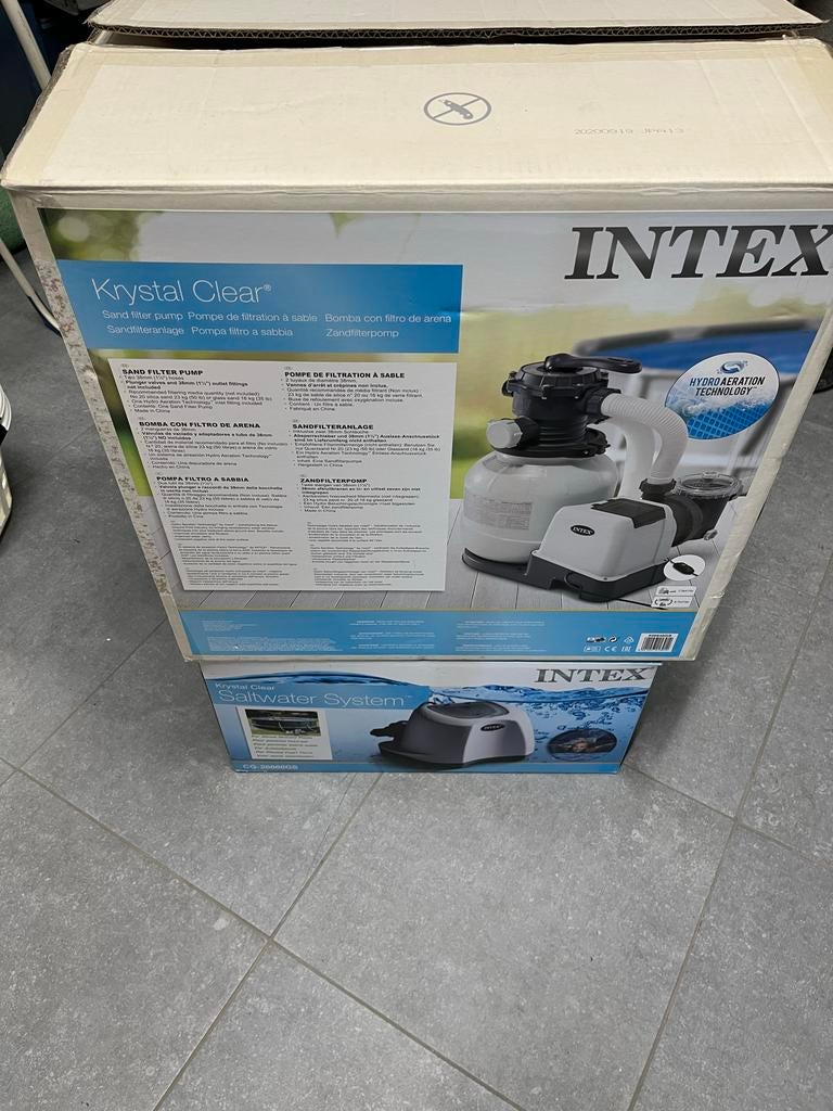 Intex Krystal Clear Zandfilterpomp SF80220RC-2, Ophalen, Zo goed als nieuw, Zwembadpomp