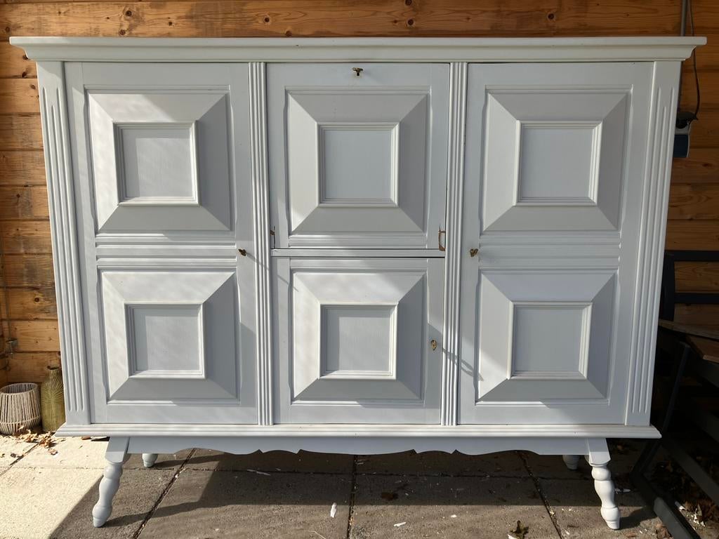 Vintage buffet kast, Gebruikt, 100 tot 150 cm, 150 tot 200 cm, Ophalen of Verzenden