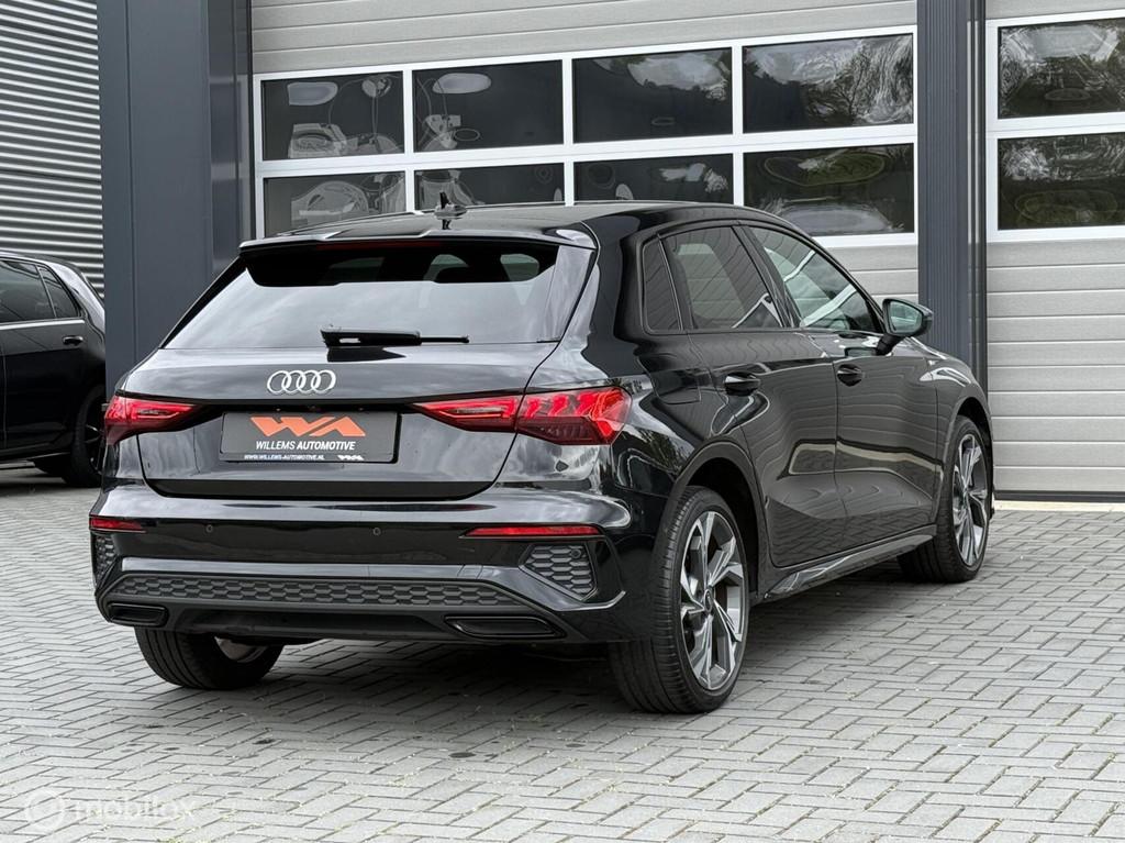 Audi A3 Sportback 40 TFSI e S edition ACC/B&O/Ambient/Leder, Auto's, Audi, 1535 kg, Zwart, Leder, 71 km/l