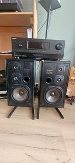 Technics SB-CS60 met versterker, Audio, Tv en Foto, Luidsprekers, Gebruikt, Minder dan 60 watt, Front, Rear of Stereo speakers