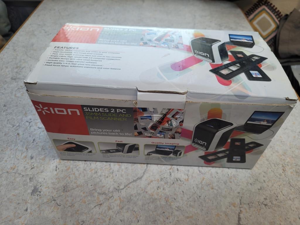 Ion Slides 2 PC 35mm Film- en Diascanner, Computers en Software, Scanners, Zo goed als nieuw, Diascanner, MacOS, Windows, Ophalen of Verzenden