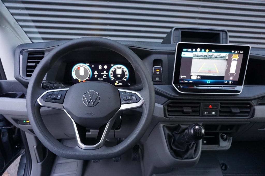 Volkswagen Crafter 35 177pk L4H3/L3H2 Facelift Apple Carplay, Voorwielaandrijving, Stof, Gebruikt, Zwart