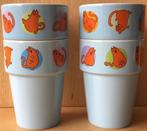 Beker De rode kater (4x) - ZGAN, Ophalen of Verzenden, Zo goed als nieuw, Overige stijlen, Kop(pen) en/of Schotel(s)