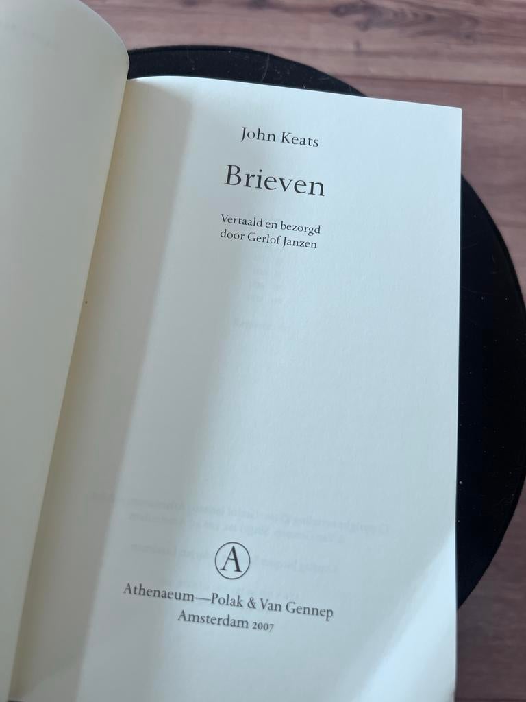 John Keats - Brieven (Athenaeum - Polak & Van Gennep), Boeken, Ophalen of Verzenden, Gelezen, Nederland